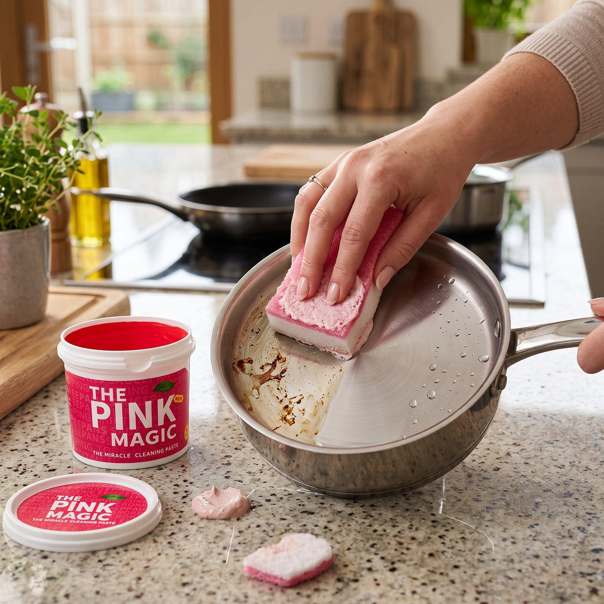 Multifunctional Pink Kitchen Cleaning Paste