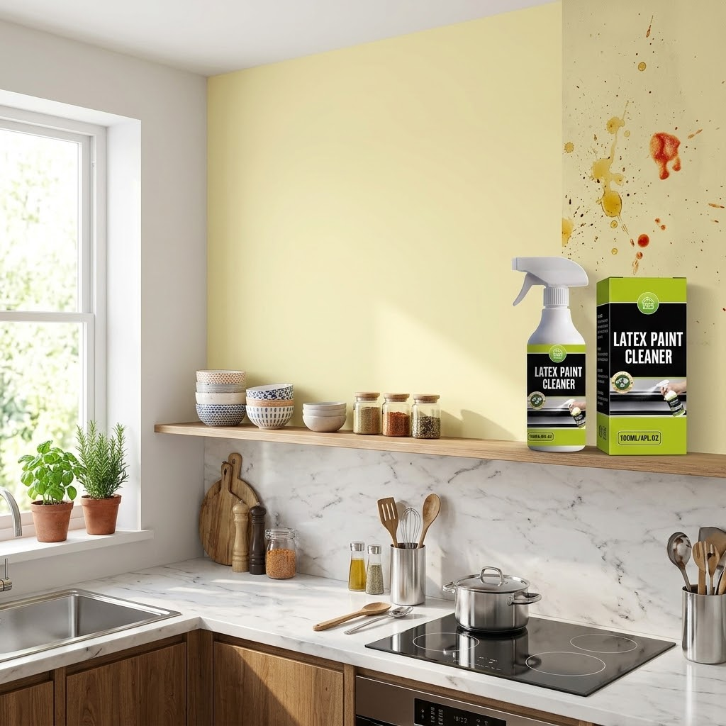 Latex paint cleaner
